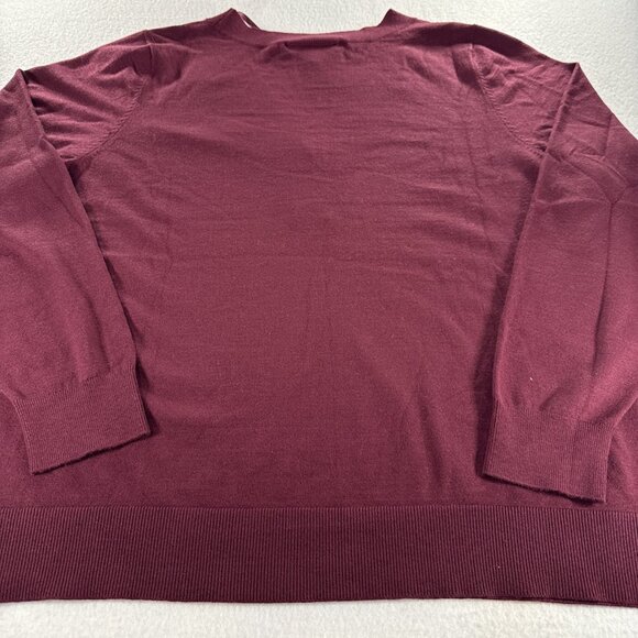Lane Bryant Sweater Womens 18/20 Maroon V-NECK Long Sleeve Retails $60.00 NWT - Picture 9 of 11